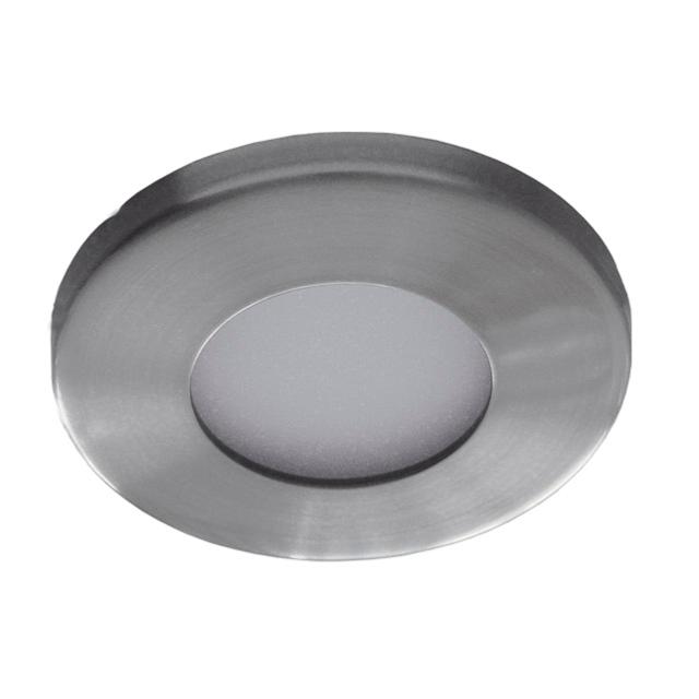 Spot salle de bain encastrable. Luminaire salle de bain IP44 nickel satiné.