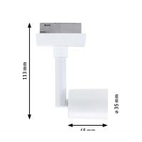 Urail Spot sur rail Salt sans ampoule blanc PAULMANN 95635