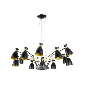 Suspension Retro Noire Satin Or FARO 20051