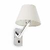 Applique Murale Tissu MOMA-1 FARO max 1x60W E27 Blanc