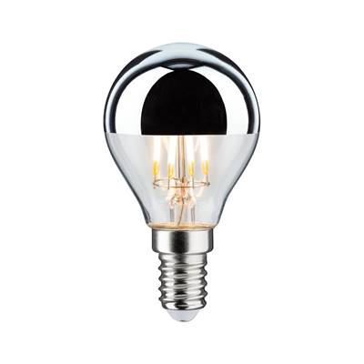 Ampoule LED PAULMANN shpérique calotte réflect 440lm E14 2700K 4,8W 230V Argent