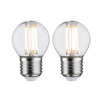 Ampoule LED PAULMANN filament shpérique x2 470lm E27 2700K Clair 230V - 28640