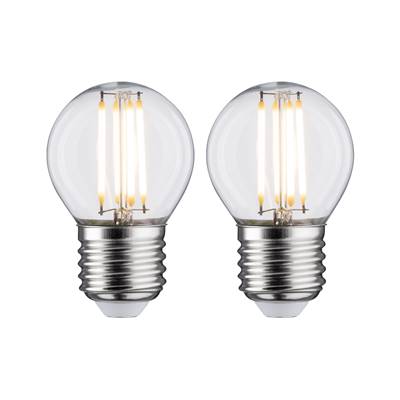 Ampoule LED PAULMANN filament shpérique x2 470lm E27 2700K Clair 230V - 28640