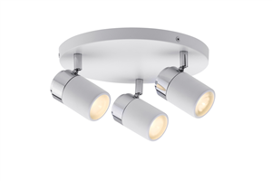 Plafonnier Zyli LED Salle de Bain PAULMANN IP44 3 spots 230V