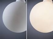 White Lampion Filament 230 V Globe LED E27 230V 400lm 4,3W 3000K gradable Blanc