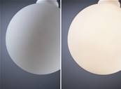 White Lampion Filament 230 V Globe LED E27 230V 400lm 4,3W 3000K gradable Blanc