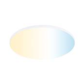 VariFit Panneau encastré LED Veluna Edge IP44 rond 200mm 1400lm Tunable White Bl