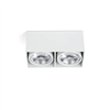 Plafonnier design TECTO FARO 2 spots G53 Noir