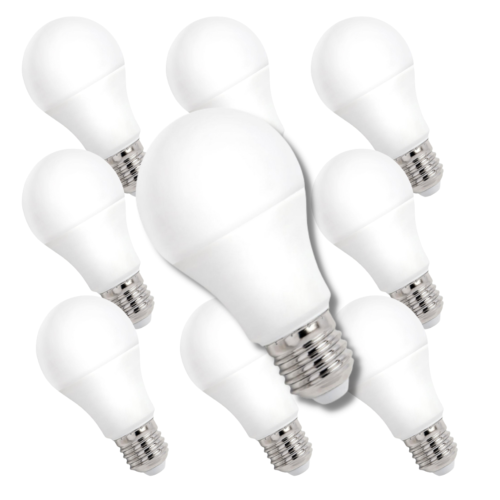 Lot de 10 Ampoule LED E27 13W A60 Blanc chaud 3000K 1200 lm A+