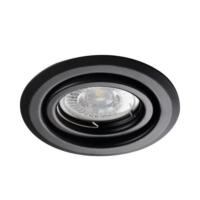 Spot encastrable orientable rond Noir pour spot LED