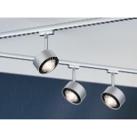 Urail Spot sur rail LED Aldan chrome mat 9W PAULMANN 95519