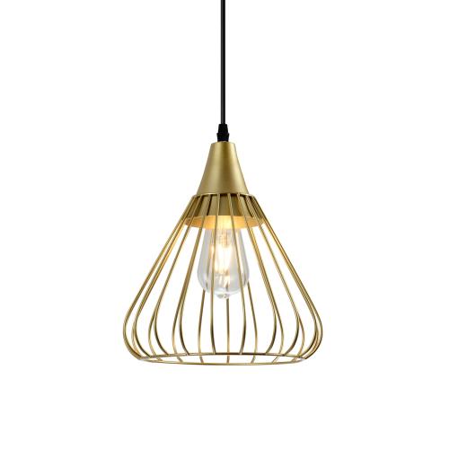 Suspension TESS laiton/doré design E27