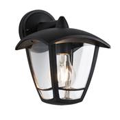 PAULMANN Outdoor 230V Classic applique curved IP44 E27 Clear Glass/noir w/o LA -