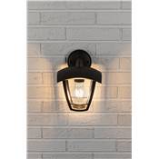 PAULMANN Outdoor 230V Classic applique curved IP44 E27 Clear Glass/noir w/o LA -