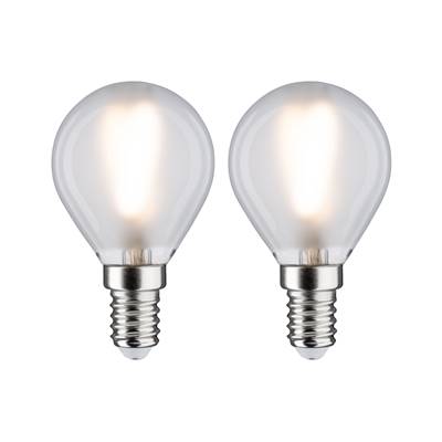 Ampoule LED PAULMANN filament shpérique x2 250lm E14 2700K dépoli 230V - 28638