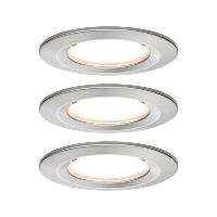 Lot de 3 Spots LED encastrables Nova LED Coin IP44 6.5W 230V PAULMANN 93458