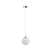 Suspension PAULMANN Galacta IP44 max. 20W E27 Sat/Chrome 230V Verre/Métal - 7089