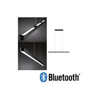 Suspension PAULMANN Lento BLE LED 1x43W TunW Noir 230V Alu/étique - 79694