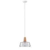 Suspension PAULMANN Neordic Yva max. 1x20W E27 Clair/bois 230V verre/bois - 7974