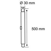 Standard 230 V Tubes LED 800lm 8W 2700K gradable Satiné