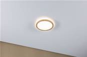Panneau LED Atria Shine Backlight IP44 rond 190mm 4000K Esthétique bois