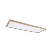 Panneau LED Atria Shine Backlight IP44 carré 580x200mm 4000K Esthétique bois