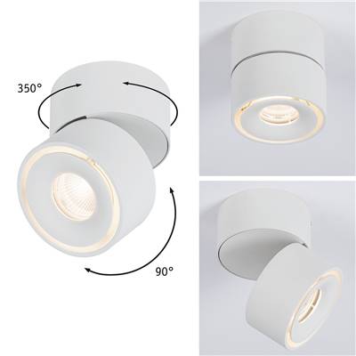 Kit luminaire en saillie PAULMANN Spircle 36° 3000K 230/40V blanc dépoli/Alu - 9