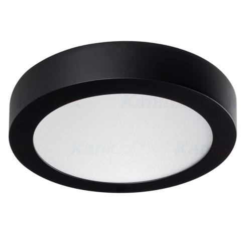 Plafonnier LED design noir 18W 4000K 230V Kanlux 33536