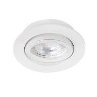 Spot encastrable orientable rond Blanc Mat sans circlip apparent Kanlux. PROMO