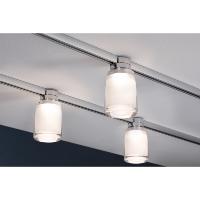 Urail Spot sur rail LED Safira chrome satin 5.2W PAULMANN 95501