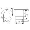 Spot encastrable extérieur 230V acier brossé IP67