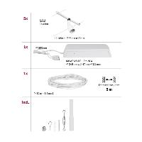 Kit complet sans ampoule SPICE SALT de la série WIRE PAULMANN 94458