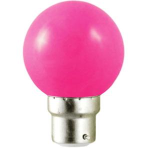 Ampoule led B22 1W rendu 10W Rose.