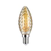 Ampoule LED PAULMANN Flamme torsadée 260lm E14 2,6W Doré 2500K 230V - 28708