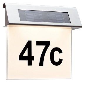 Eclairage numéro de maison extérieur LED PAULMANN IP44 Blanc