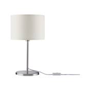 Lampe à poser PAULMANN Tessa max. 1x40W E14 Crème Acier brossé 230 V, métal/tiss