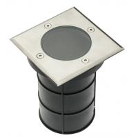 Spot Exterieur Encastrable IP67 230V GU10 Acier Carré double presse-étoupe.