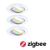 Spot encastré LED Base Kit de base orientable Smart Home Zigbee Coin  rond 90mm