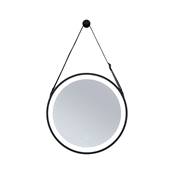 Miroir lumineux LED Miro IP44  Tunable White 200lm 230V 7,5W  Miroir, Noir mat