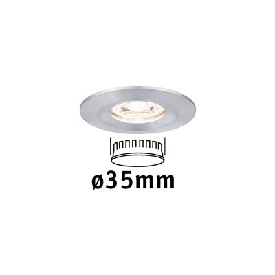 Encastré PAULMANN Nova mini Coin rond fixe IP44 LED 1x4W 310lm alu tourné/alu -