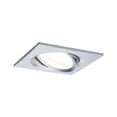 Kit encastré PAULMANN Nova carré orien. LED 3 nivgrad 1x 6,5W 230V GU10 51mm Alu