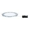 Dalle Led encastrable Extra plate 220V Chrome mat 18W Blanc neutre IP44 Paulmann