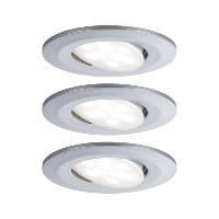 3 x Spots LED encastrables blanc neutre Calla dimmable 220V 6,5W IP65 PAULMANN