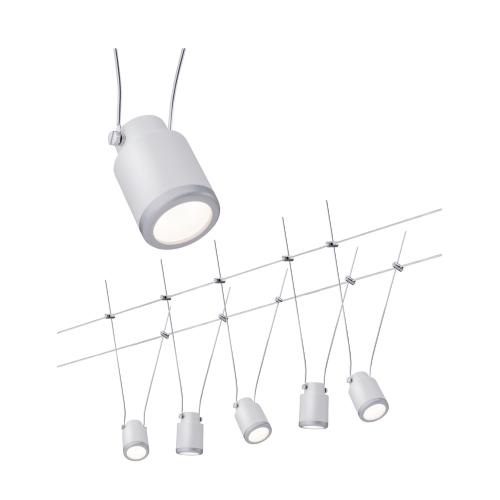 Spot sur câble tendu Kit TunLED 5x4W série WIRE PAULMANN 3980