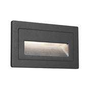 PAULMANN Outdoor 230V encastré mur Long IP44 3000K 103x58 Aluminium - 94383