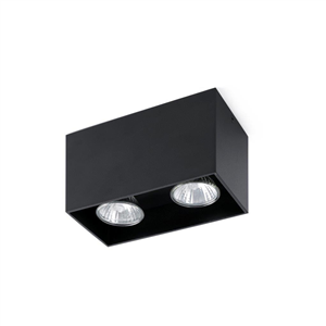 Plafonnier design TECTO FARO 2 Spots GU10 Noir