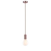 Suspension PAULMANN Neordic Haldis max. 1x60W E27 Cuivre 230V Métal - 50387