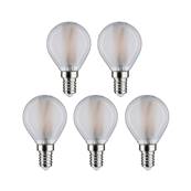 Filament 230 V Sphérique LED 5x470lm 5x4,8W 2700K  Dépoli