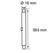 Standard 230 V Tubes LED   563mm 900lm 8,5W 3000K  Opale