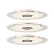 Prem. enc. Whirl rond dim. LED 3x6W 18VA 350mA 150mm alu brossé/satin alu/acryl